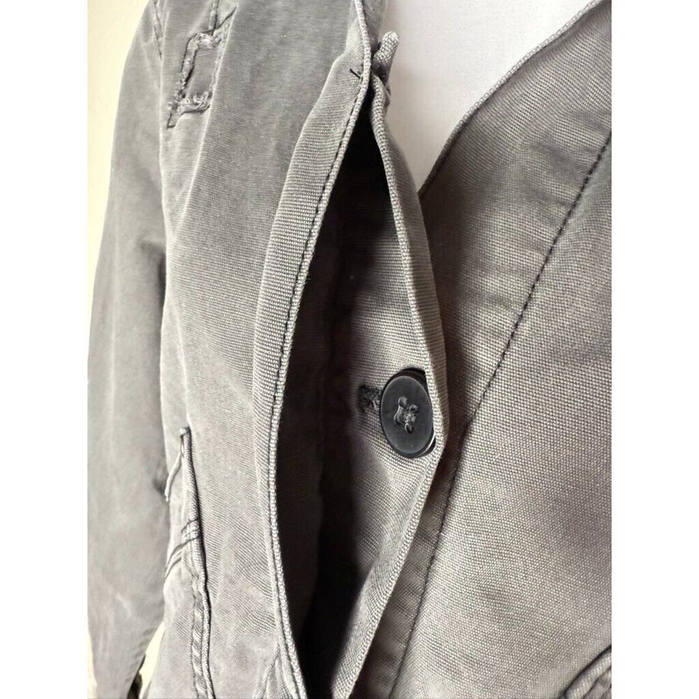 Y2K Anthropologie Unisex Jacket Utility Outdoors Button Denim Oversize Boho Med - Picture 8 of 16